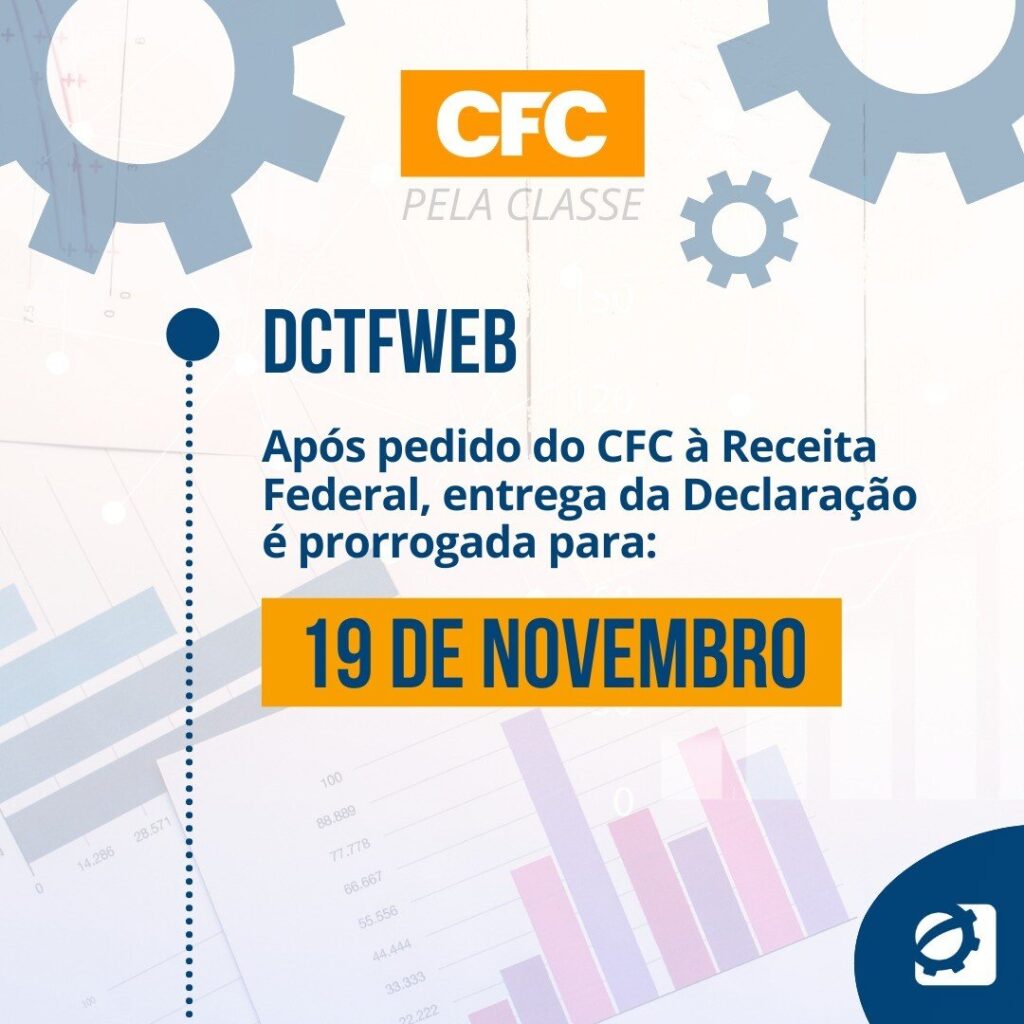 prorrogação da entrega DCTFWeb