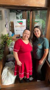 Angel neto umas das pessoas que mais colaborou com a Campanha do Agasalho