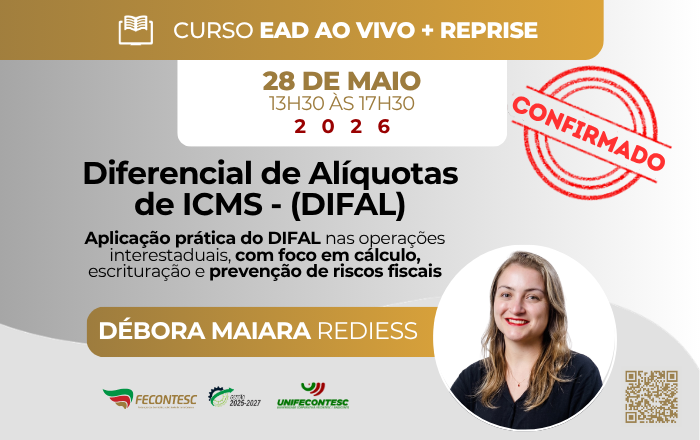 Diferencial de Alíquotas de ICMS – (DIFAL). Aplicação prática do DIFAL nas operações interestaduais, com foco em cálculo, escrituração e prevenção de riscos fiscais