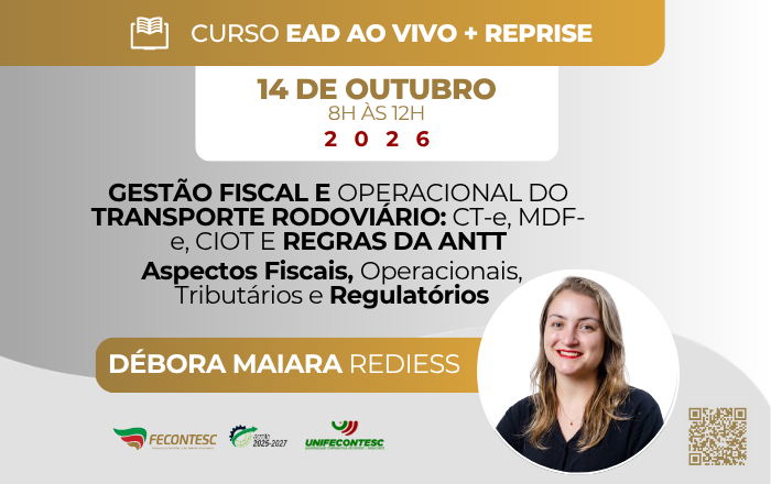 GESTÃO FISCAL E OPERACIONAL DO TRANSPORTE RODOVIÁRIO: CT-e, MDF-e, CIOT E REGRAS DA ANTT Aspectos Fiscais, Operacionais, Tributários e Regulatórios
