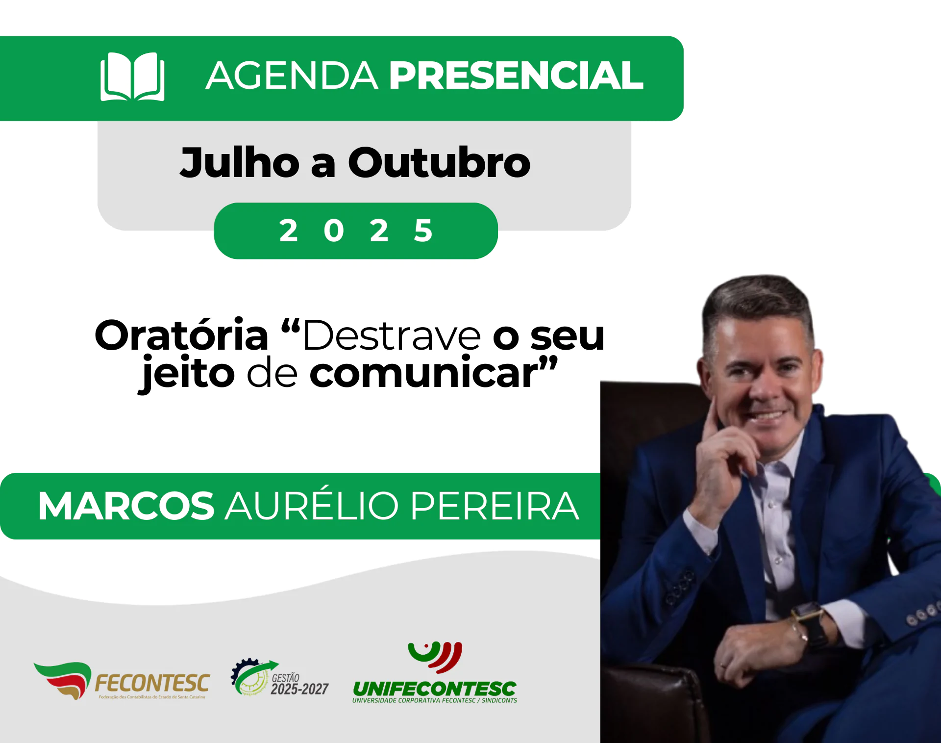 ORATÓRIA “DESTRAVE O SEU JEITO DE COMUNICAR”  (“Aprenda a vencer o medo de falar em público e conquiste seus objetivos através da comunicação”)
