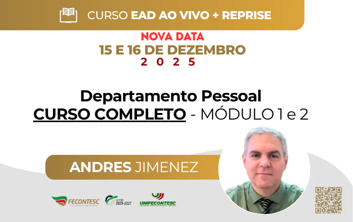 Departamento Pessoal CURSO COMPLETO – MÓDULO 1 e 2